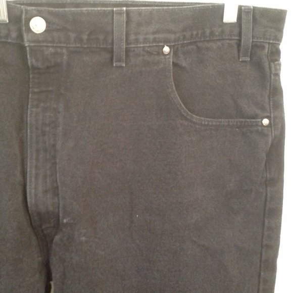 Levis mens jeans Size 46x30 Black Levis 545 Loose - Picture 9 of 11